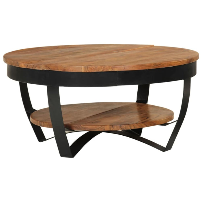 Coffee Table 65x65x32 Cm Solid Acacia Wood Xnklol