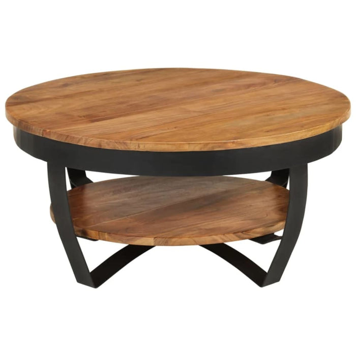 Coffee Table 65x65x32 Cm Solid Acacia Wood Xnklol