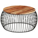 Coffee Table ø68 Cm Solid Acacia Wood Ttnbxo