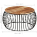 Coffee Table ø68 Cm Solid Acacia Wood Ttnbxo