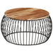 Coffee Table ø68 Cm Solid Acacia Wood Ttnbxo