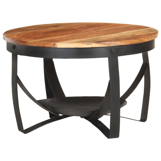 Coffee Table ø68x43 Cm Solid Acacia Wood Txbikp