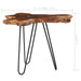 Coffee Table 70x45 Cm Solid Teak Wood and Polyresin Xnolpo