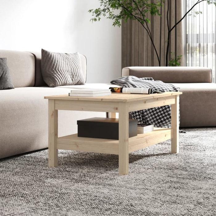 Coffee Table 80x50x40 Cm Solid Wood Pine Noaxna