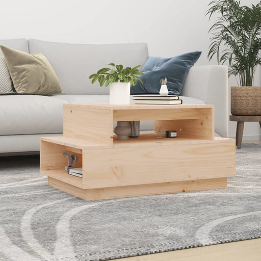 Coffee Table 80x55x40.5 Cm Solid Wood Pine Noapoa