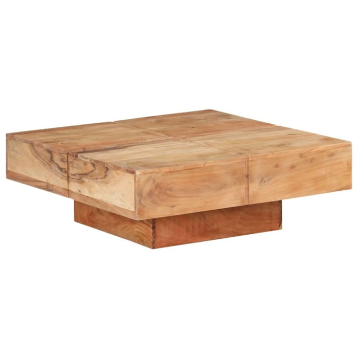 Coffee Table 80x80x28 Cm Solid Acacia Wood Txtpkt
