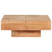 Coffee Table 80x80x28 Cm Solid Acacia Wood Txtpkt