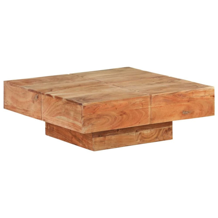 Coffee Table 80x80x28 Cm Solid Acacia Wood Txtpkt