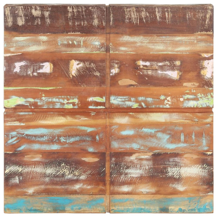 Coffee Table 80x80x28 Cm Solid Reclaimed Wood Txtpka