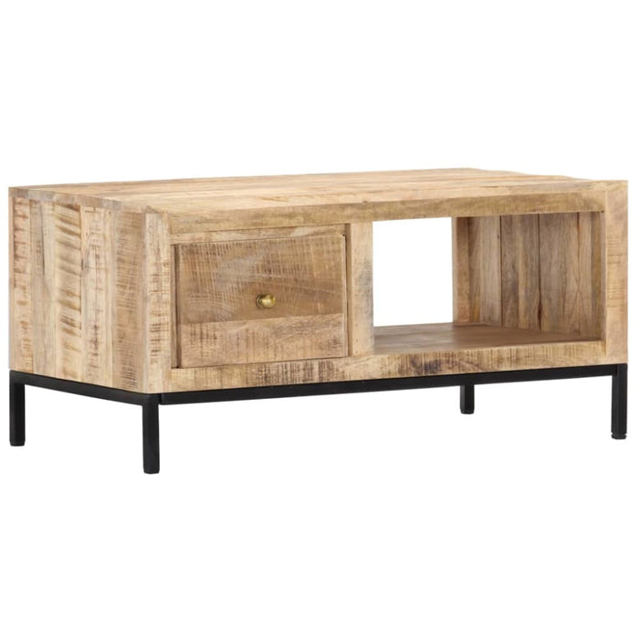 Coffee Table 88x50x42 Cm Solid Mango Wood Xnitit