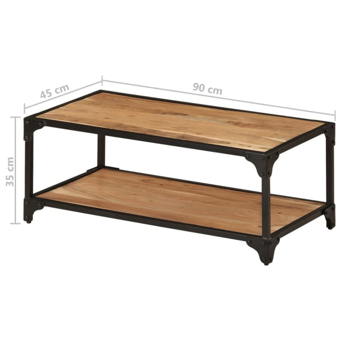Coffee Table 90x45x35 Cm Solid Acacia Wood Txnxla