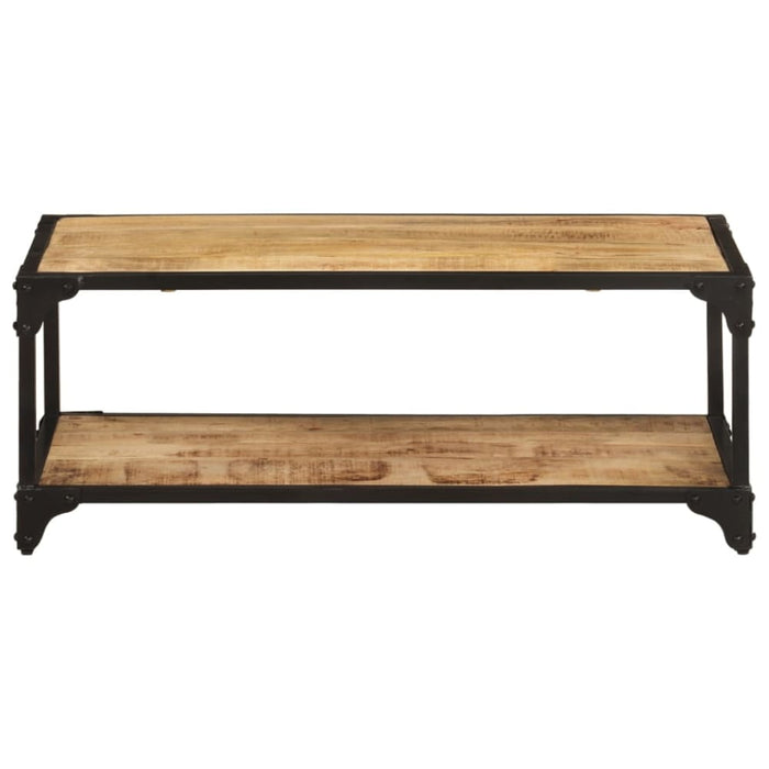 Coffee Table 90x45x35 Cm Solid Rough Mango Wood Txnxlp
