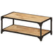 Coffee Table 90x45x35 Cm Solid Rough Mango Wood Txnxlp