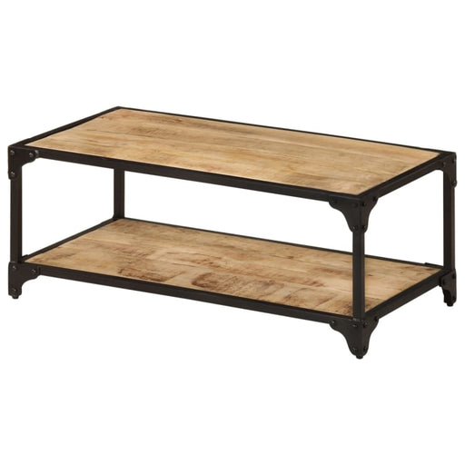 Coffee Table 90x45x35 Cm Solid Rough Mango Wood Txnxlp