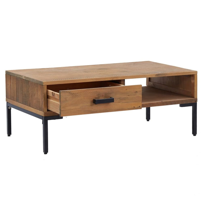 Coffee Table 90x50x35 Cm Solid Pinewood Takkxk