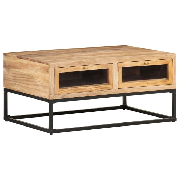 Coffee Table 90x60x40 Cm Solid Acacia Wood Txtpbl