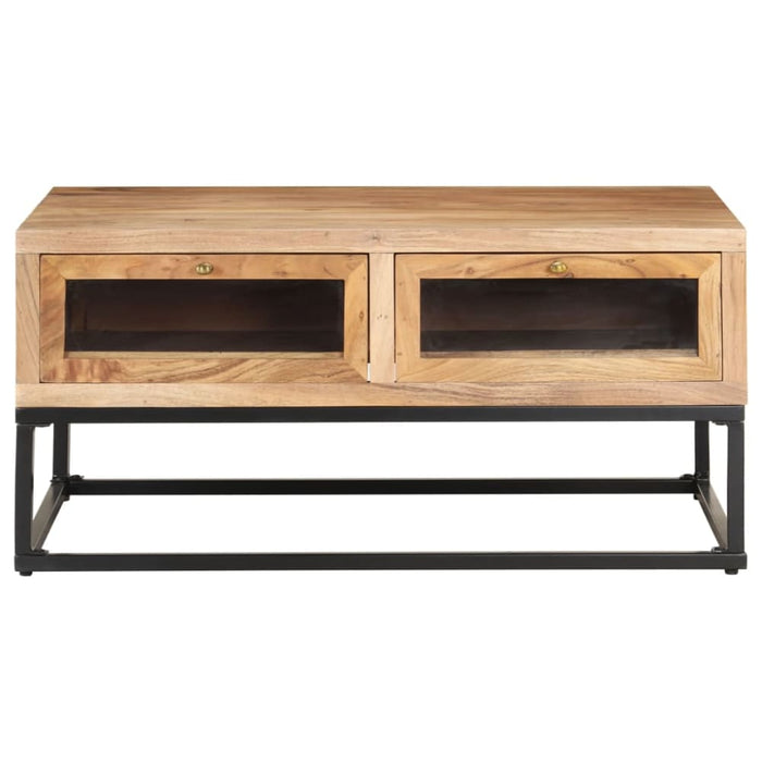 Coffee Table 90x60x40 Cm Solid Acacia Wood Txtpbl