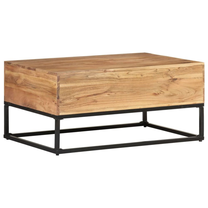 Coffee Table 90x60x40 Cm Solid Acacia Wood Txtpbl