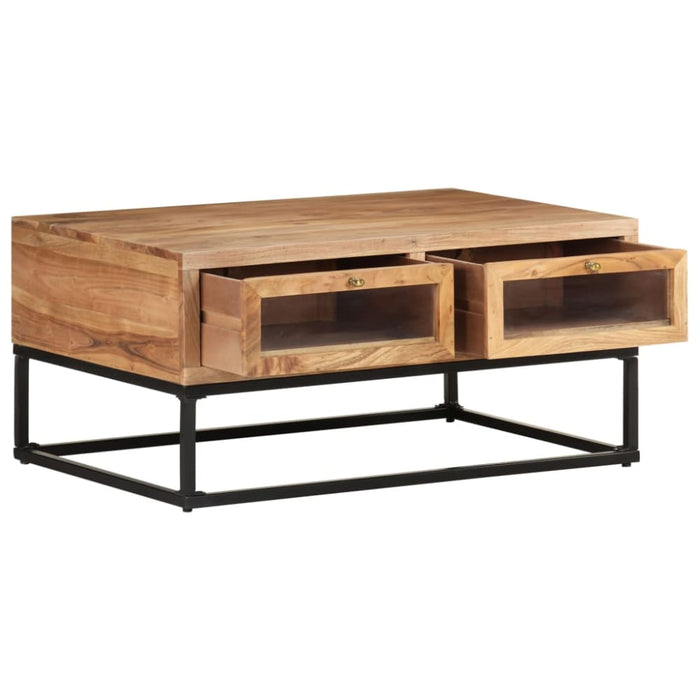 Coffee Table 90x60x40 Cm Solid Acacia Wood Txtpbl