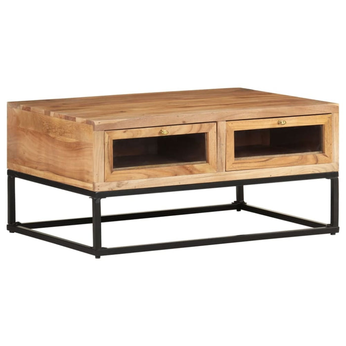 Coffee Table 90x60x40 Cm Solid Acacia Wood Txtpbl