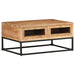 Coffee Table 90x60x40 Cm Solid Acacia Wood Txtpbl