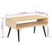 Coffee Table 95x40x45 Cm Solid Wood Mango Taoixi