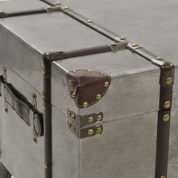 Coffee Table Mdf and Aluminium 102x51x47.5 Cm Xapipk