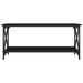 Coffee Table Black 100x45x45 Cm Engineered Wood and Iron