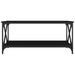 Coffee Table Black 100x50x45 Cm Engineered Wood and Iron