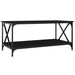 Coffee Table Black 100x50x45 Cm Engineered Wood and Iron