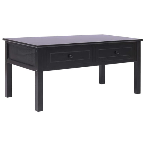 Coffee Table Black 100x50x45 Cm Wood Xnaotn