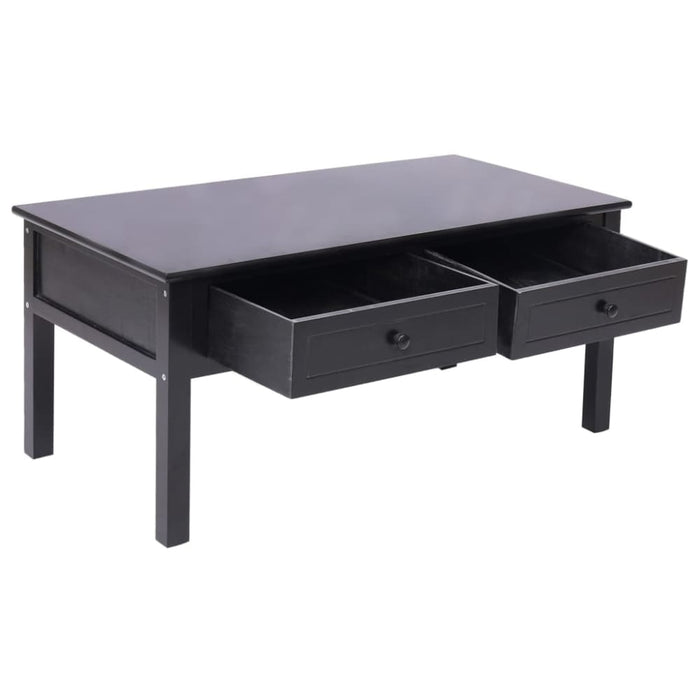 Coffee Table Black 100x50x45 Cm Wood Xnaotn