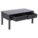 Coffee Table Black 100x50x45 Cm Wood Xnaotn