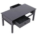 Coffee Table Black 100x50x45 Cm Wood Xnaotn