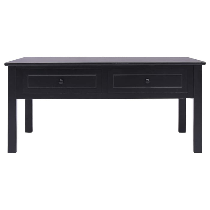 Coffee Table Black 100x50x45 Cm Wood Xnaotn