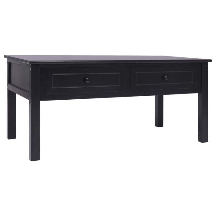 Coffee Table Black 100x50x45 Cm Wood Xnaotn
