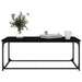Coffee Table Black 102x50x40 Cm Engineered Wood and Iron