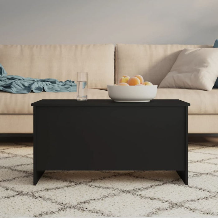 Coffee Table Black 102x55.5x52.5 Cm Engineered Wood Nbklll