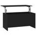 Coffee Table Black 102x55.5x52.5 Cm Engineered Wood Nbklll