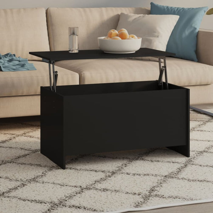Coffee Table Black 102x55.5x52.5 Cm Engineered Wood Nbklll