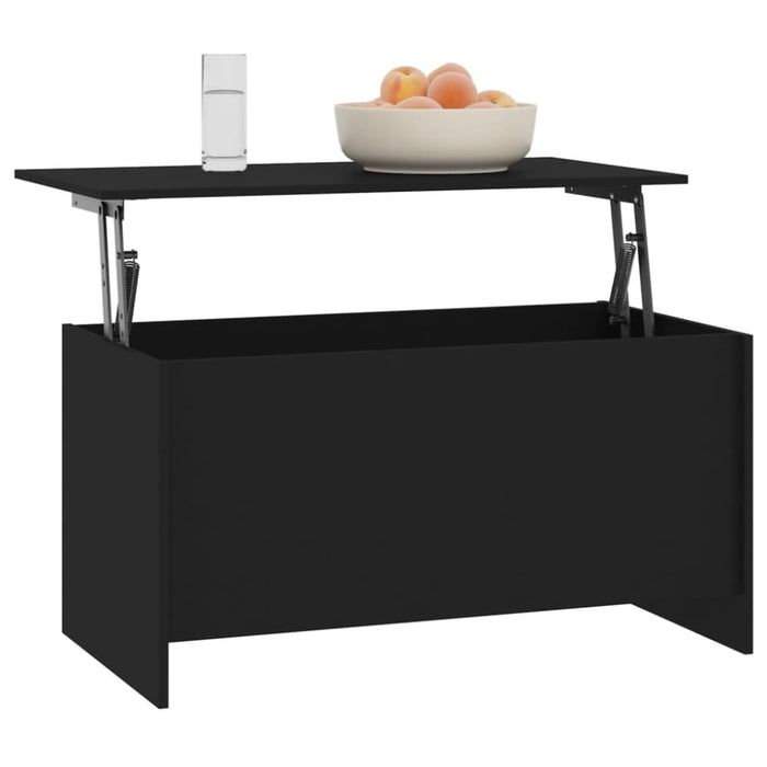 Coffee Table Black 102x55.5x52.5 Cm Engineered Wood Nbklll