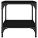 Coffee Table Black 50x50x40 Cm Engineered Wood Noktix