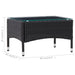 Coffee Table Black 60x40x36 Cm Poly Rattan Apkbi