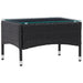 Coffee Table Black 60x40x36 Cm Poly Rattan Apkbi