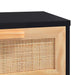 Coffee Table Black 80x40x30 Cm Engineered Wood&solid Wood