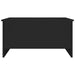 Coffee Table Black 80x55.5x41.5 Cm Engineered Wood Nbklip