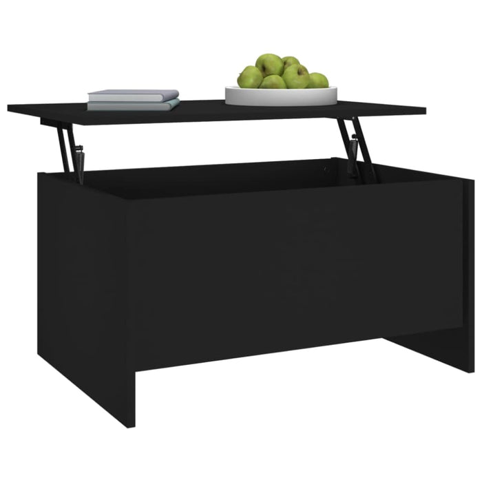 Coffee Table Black 80x55.5x41.5 Cm Engineered Wood Nbklip