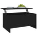 Coffee Table Black 80x55.5x41.5 Cm Engineered Wood Nbklip
