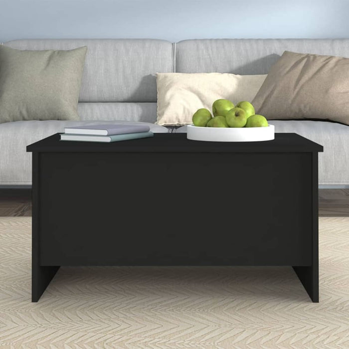 Coffee Table Black 80x55.5x41.5 Cm Engineered Wood Nbklip
