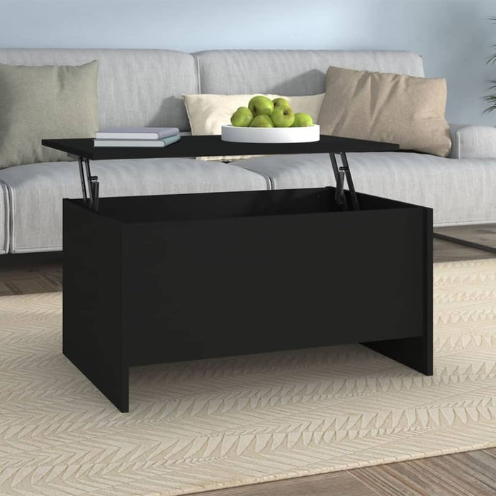 Coffee Table Black 80x55.5x41.5 Cm Engineered Wood Nbklip